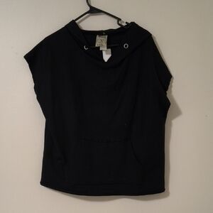 Vocal Black Sleeveless Hoodie